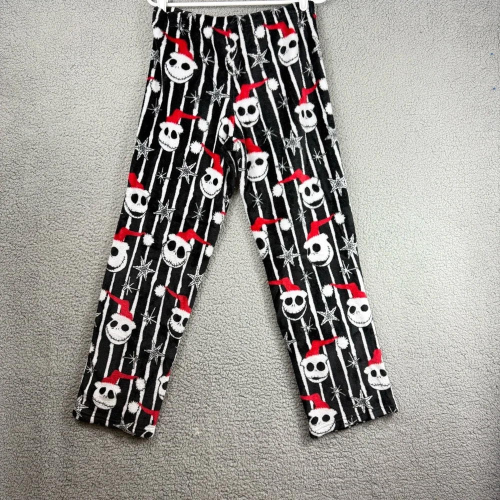Disney Black Red White Jack Skellington Holiday Pajama Pants - Picture 4 of 10